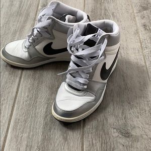Gently Used Nike Wedged Tennis Shoes